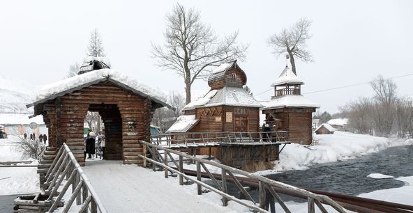 Село Эссо на Камчатке, поселение в центральной Камчатского края